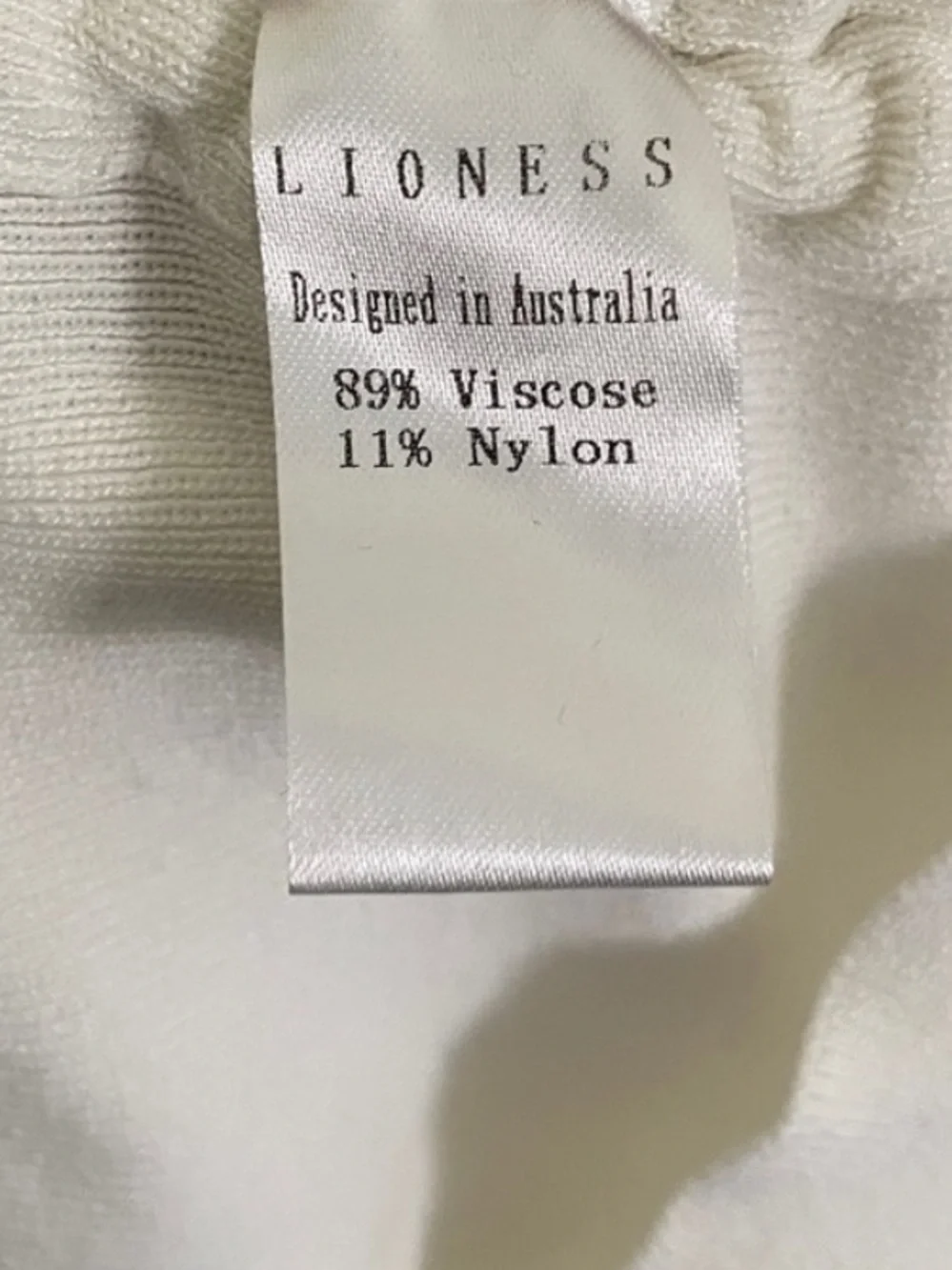 LIONESS Military Minds Mini Dress White Fitted Cinch Tie Dress - Picture 10 of 12